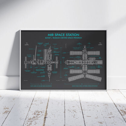 Mir Space Station Poster