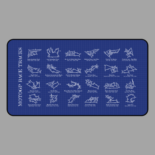 MotoGP RaceTracks Desk Mat