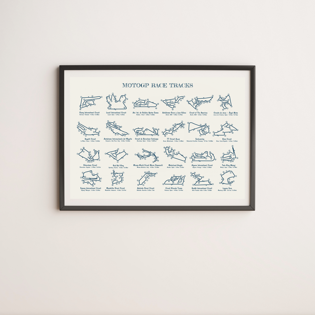 MotoGP RaceTracks Poster