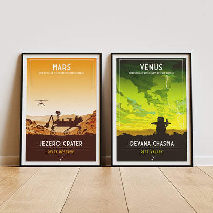 Venus. Devana Chasma (Interstellar Wilderness Reserve Bureau Series) Poster