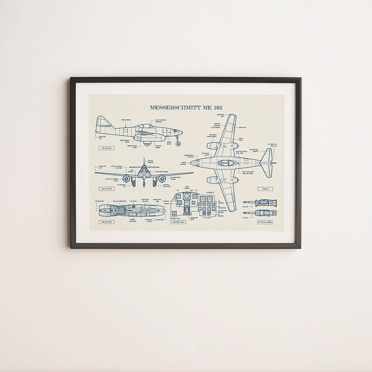 Messerschmitt Me 262 Poster