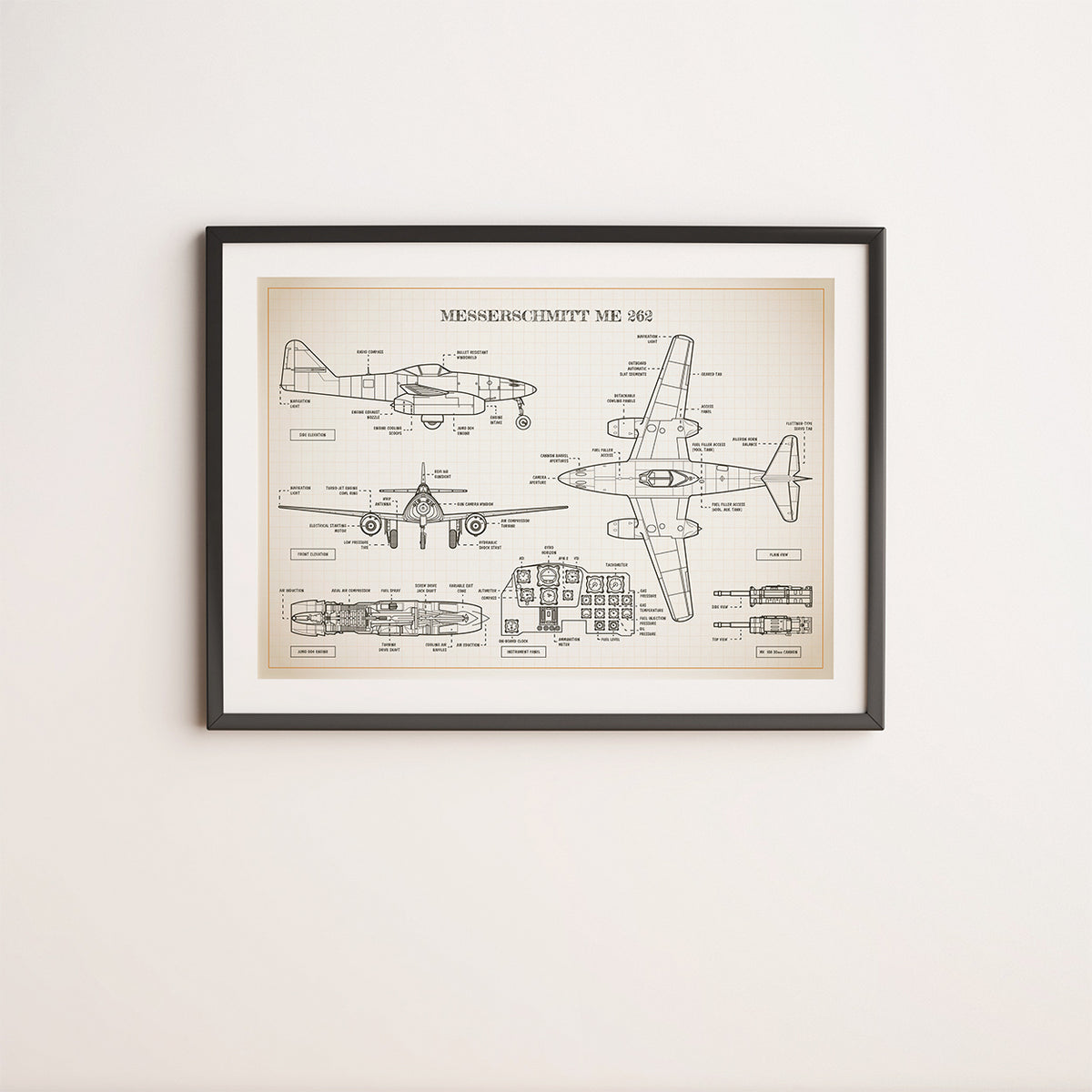 Messerschmitt Me 262 Poster