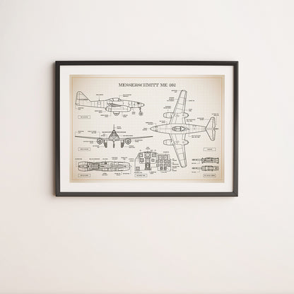 Messerschmitt Me 262 Poster