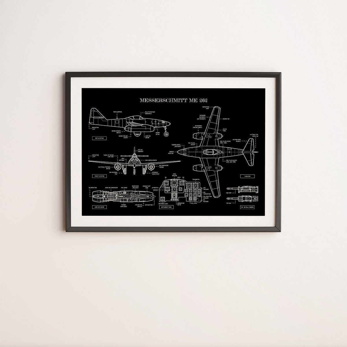 Messerschmitt Me 262 Poster