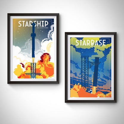Starship. Made on Earth by Humans (Pop) Poster