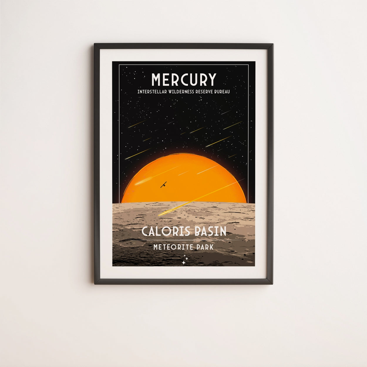 Mercury. Meteorite Park (Interstellar Wilderness Reserve Bureau Series) Poster