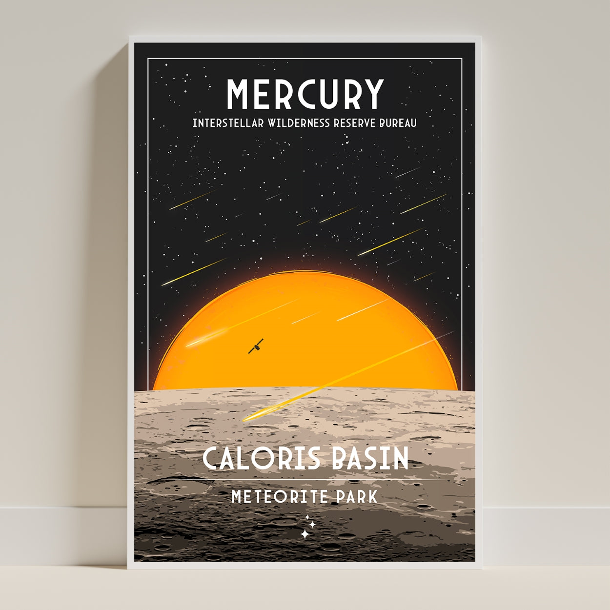 Mercury. Meteorite Park (Interstellar Wilderness Reserve Bureau Series) Poster