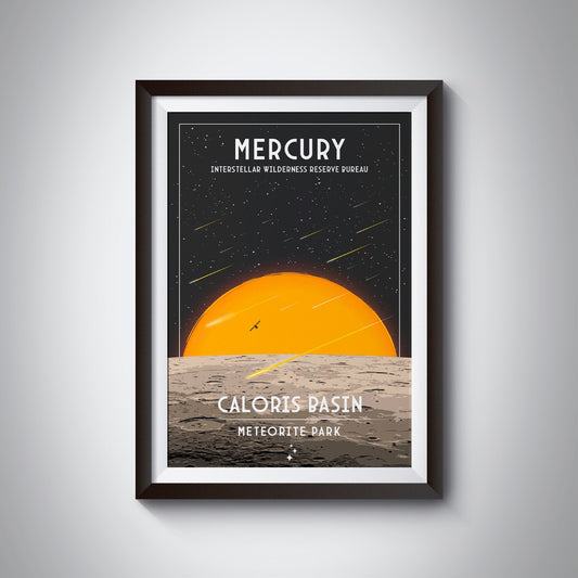 Mercury. Meteorite Park (Intestellar Wilderness Reserve Bureau Series) Poster