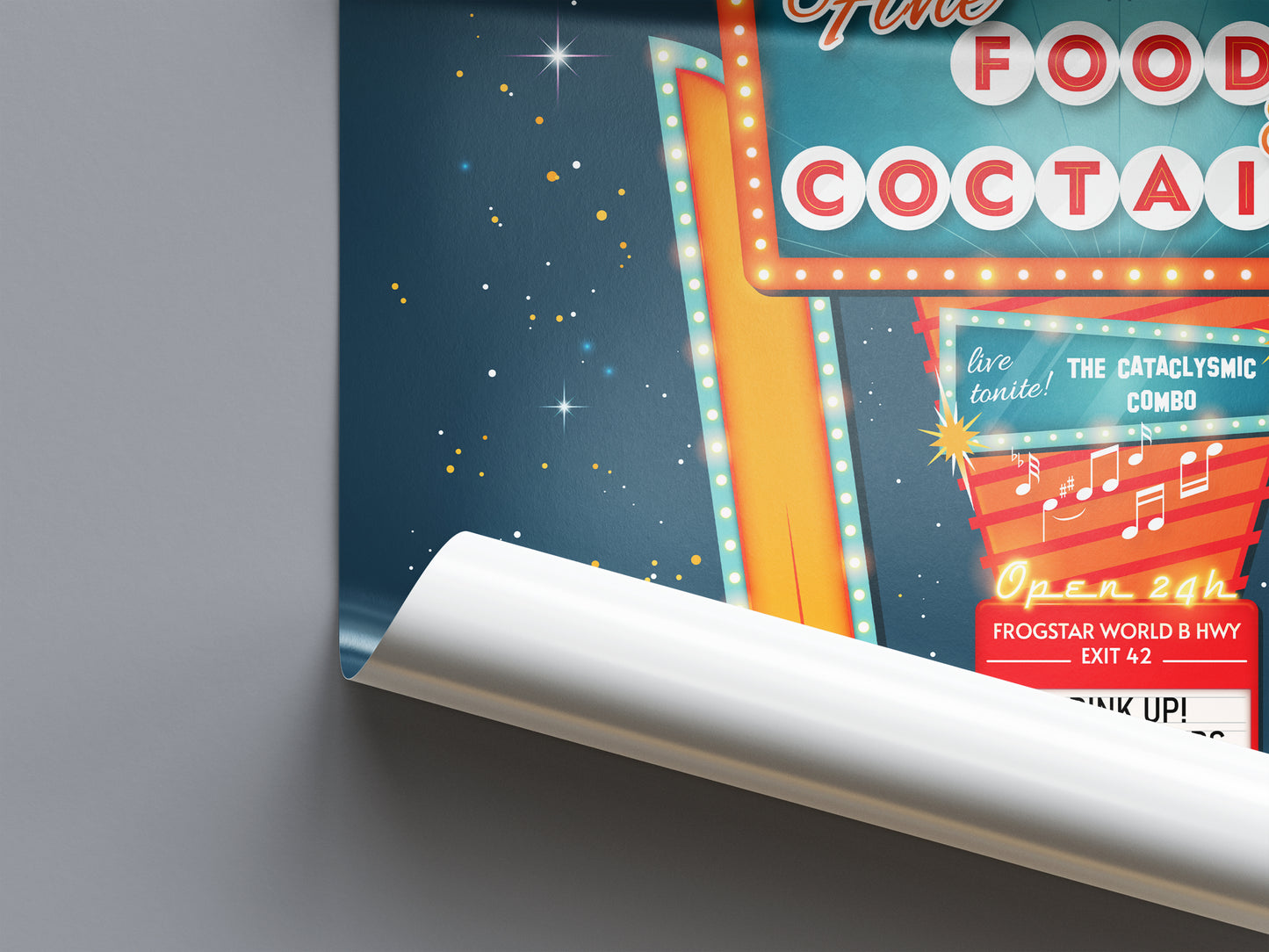 Milliways: The Restaurant at the End of the Universe (Pop) Poster