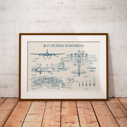 B-17 Flying Fortress Poster