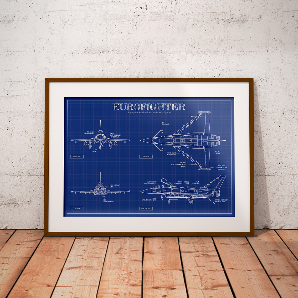 Eurofighter Blueprint Poster