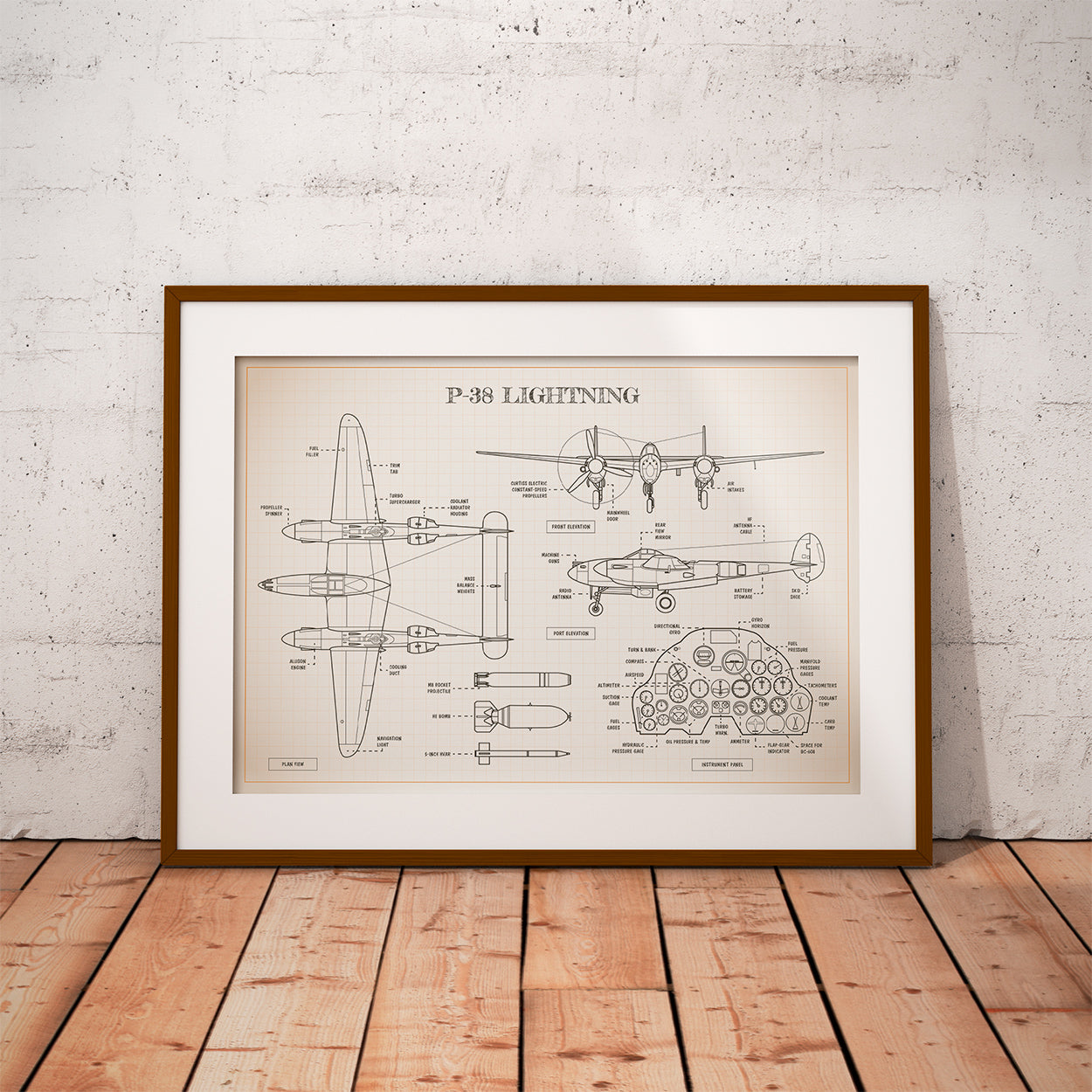 P-38 Lightning Poster