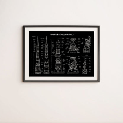 Soviet Lunar Program N1/L3 Poster