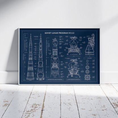 Soviet Lunar Program N1/L3 Poster