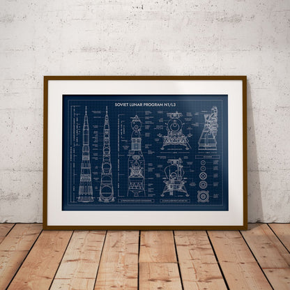 Soviet Lunar Program N1/L3 Poster