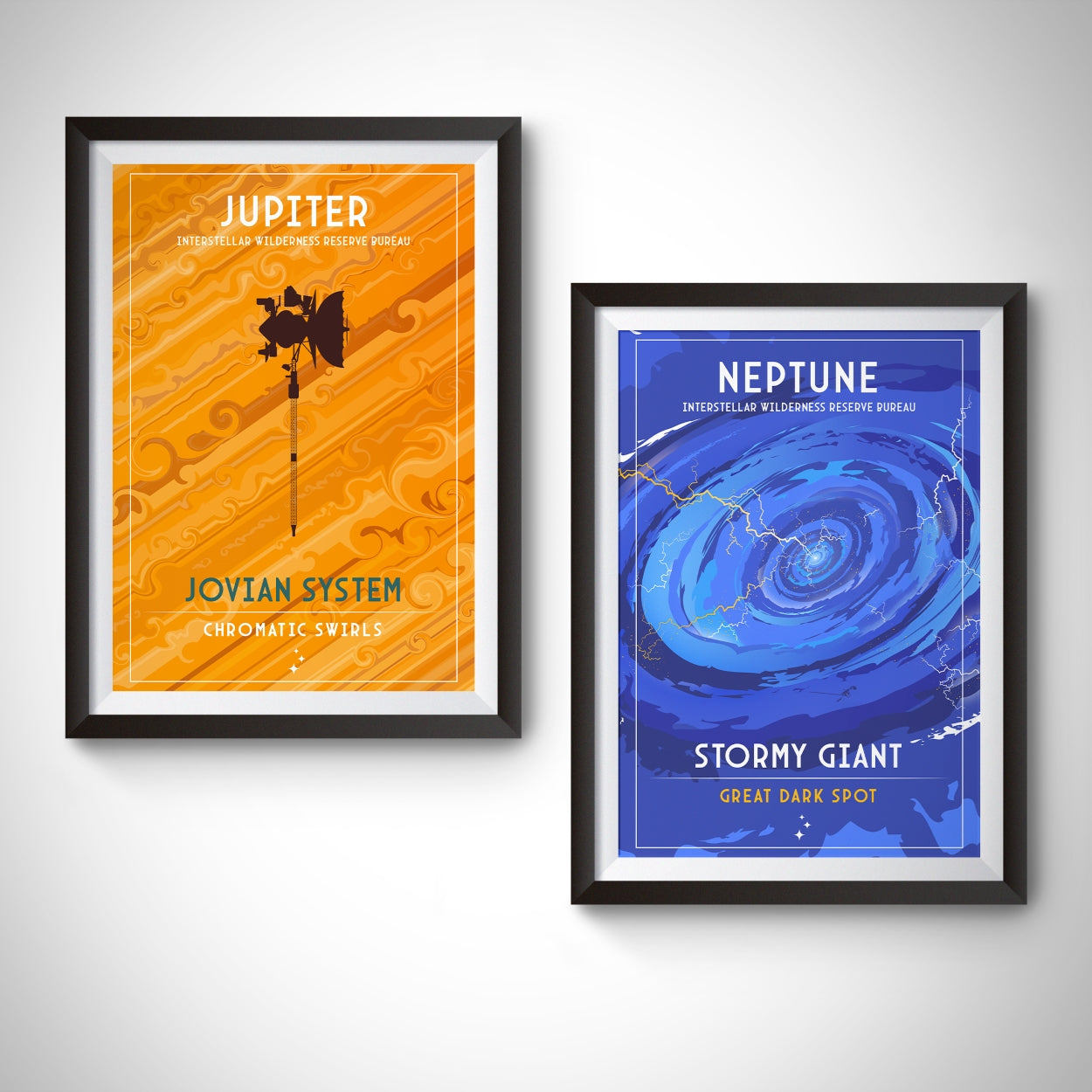 Neptune. Stormy Giant (Interstellar Wilderness Reserve Bureau Series) Poster