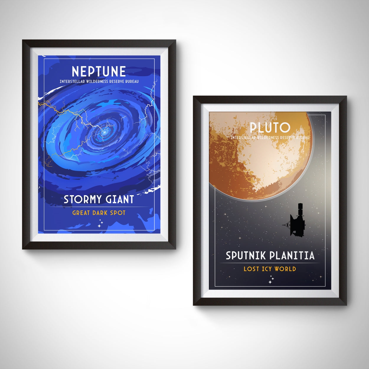 Neptune. Stormy Giant (Interstellar Wilderness Reserve Bureau Series) Poster