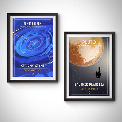 Neptune. Stormy Giant (Interstellar Wilderness Reserve Bureau Series) Poster