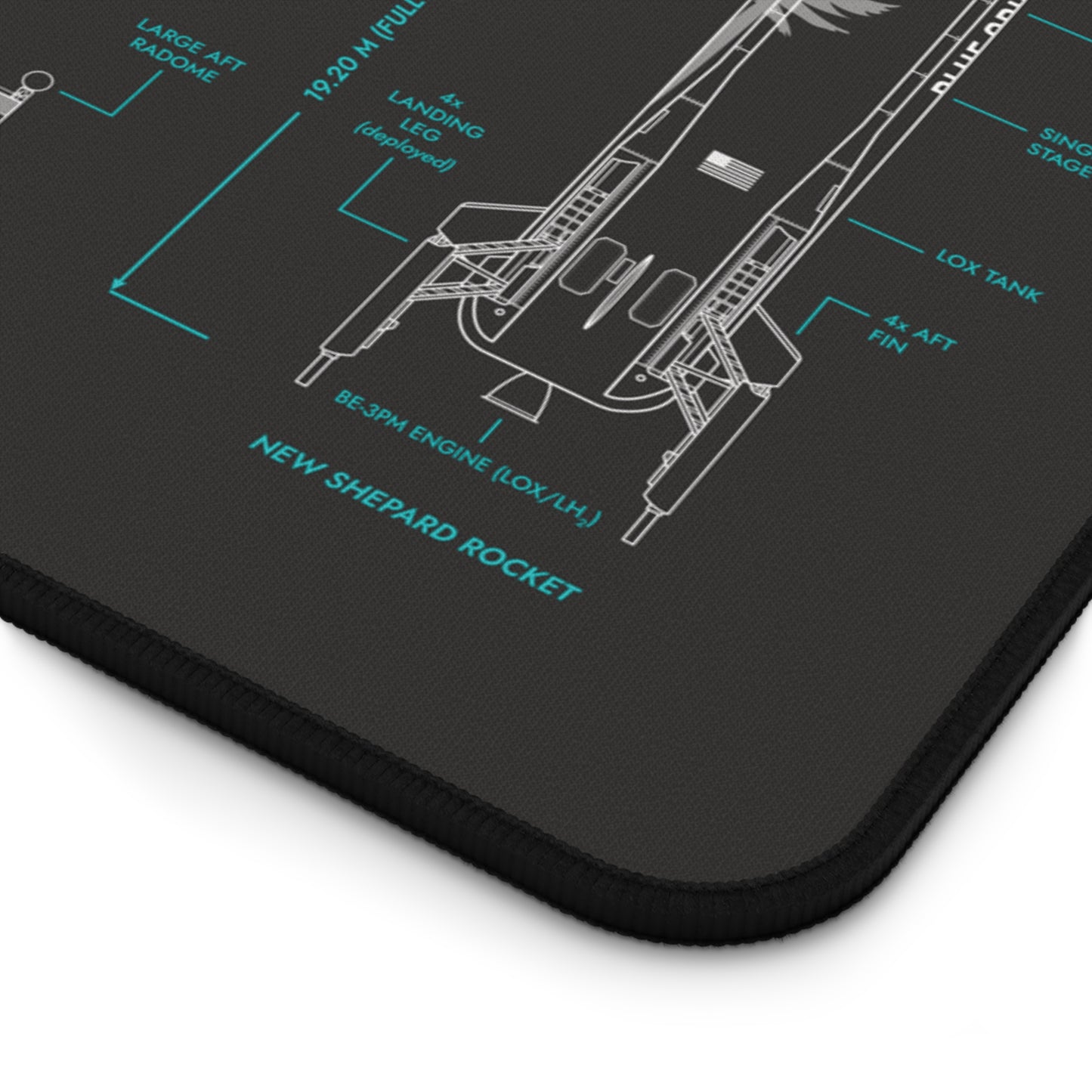 Blue Origin: New Glenn and New Shepard Desk Mat