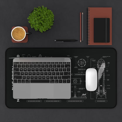 Blue Origin: New Glenn and New Shepard Desk Mat