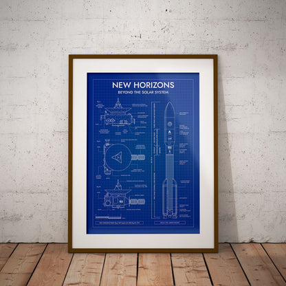 New Horizons. Outer Planet Exploration Probes Vertical Poster