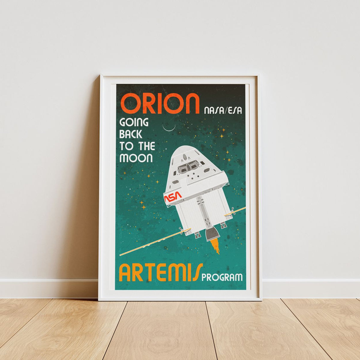 Orion Spacecraft (Retro) Poster