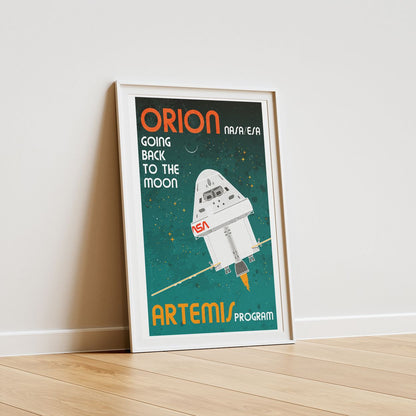 Orion Spacecraft (Retro) Poster