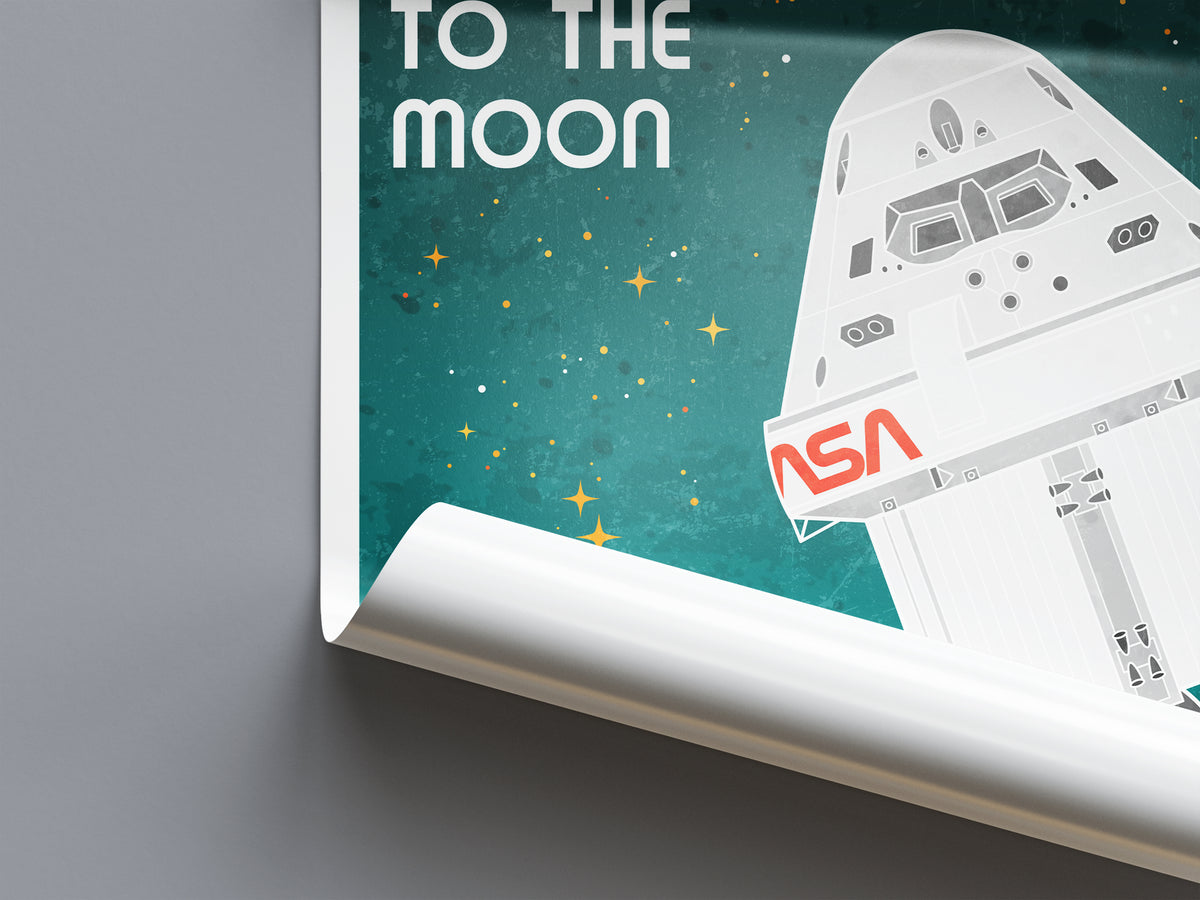 Orion Spacecraft (Retro) Poster