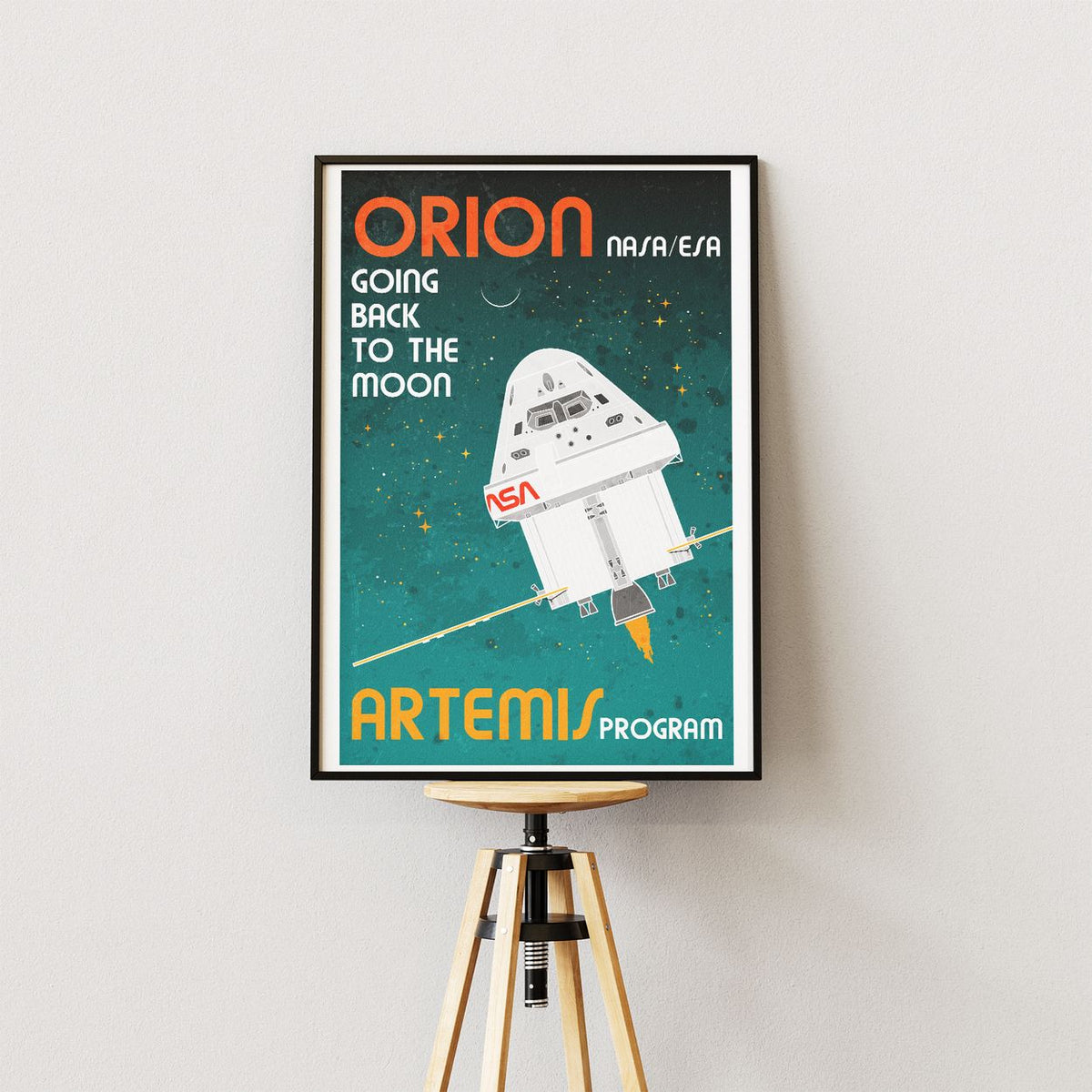 Orion Spacecraft (Retro) Poster