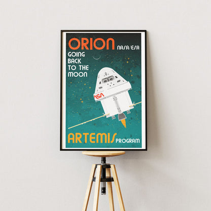 Orion Spacecraft (Retro) Poster