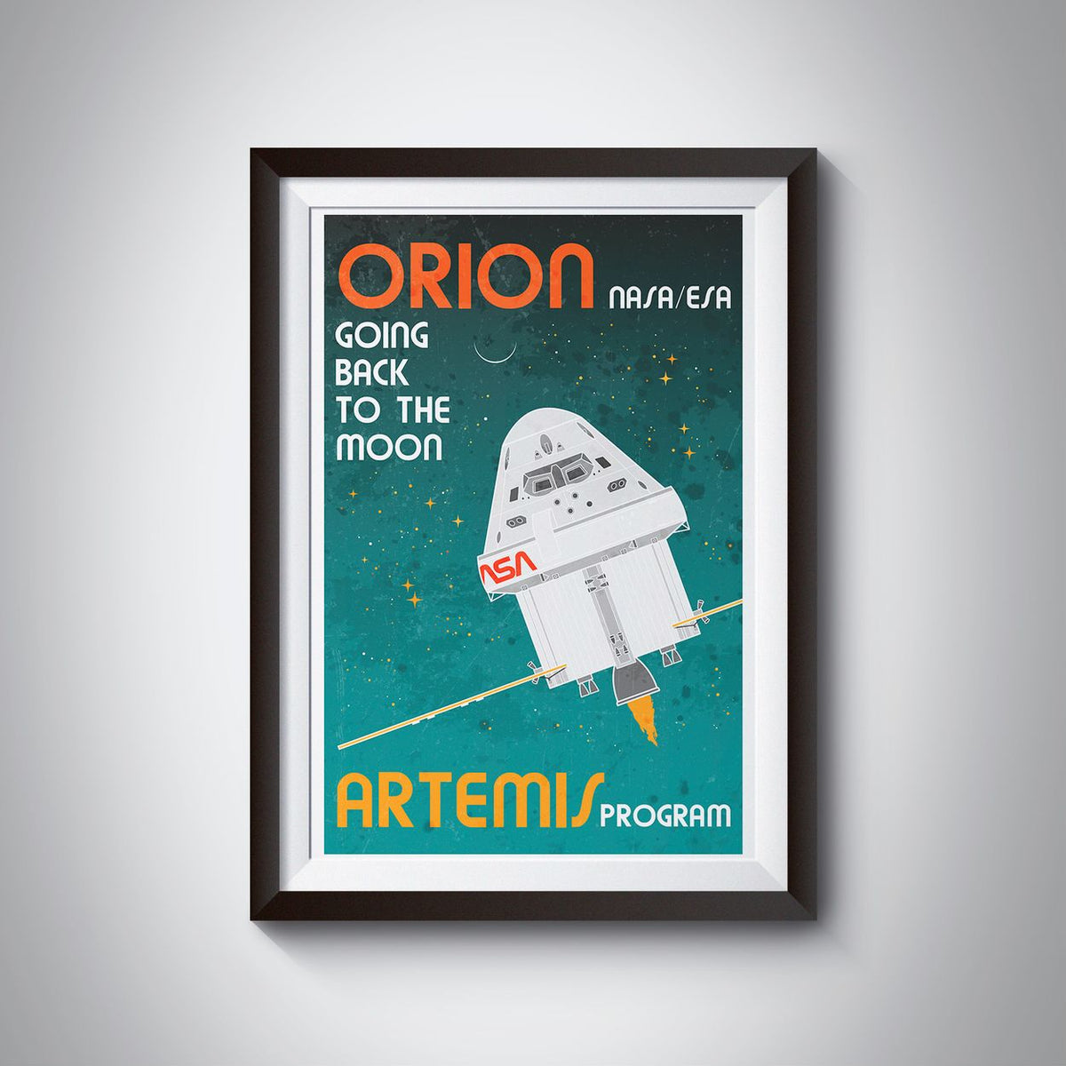 Orion Spacecraft (Retro) Poster