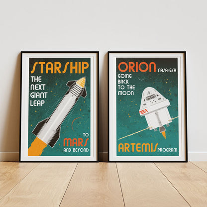 Orion Spacecraft (Retro) Poster