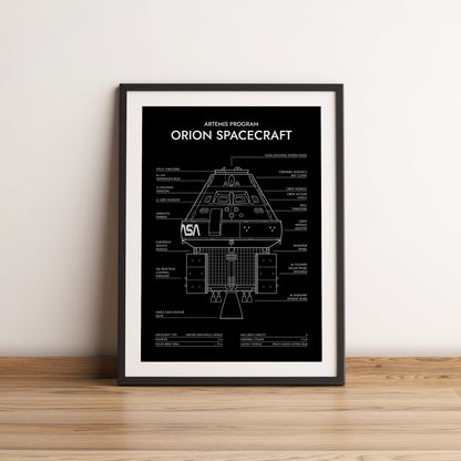 Orion Spacecraft. Artemis Program Poster