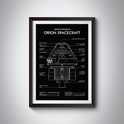Orion Spacecraft. Artemis Program Poster