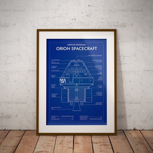 Orion Spacecraft. Artemis Program Poster
