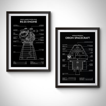 Orion Spacecraft. Artemis Program Poster