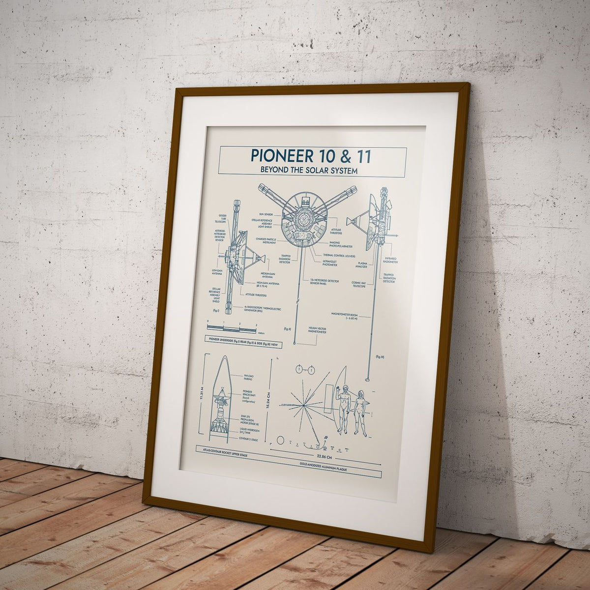 Pioneer. Outer Planet Exploration Probes Vertical Poster