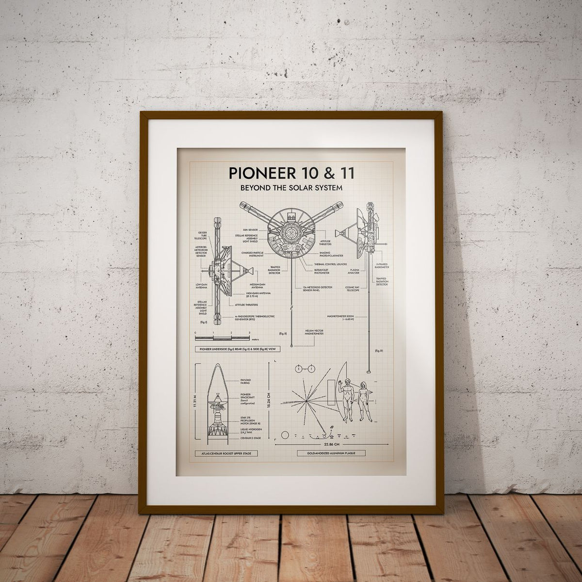 Pioneer. Outer Planet Exploration Probes Vertical Poster