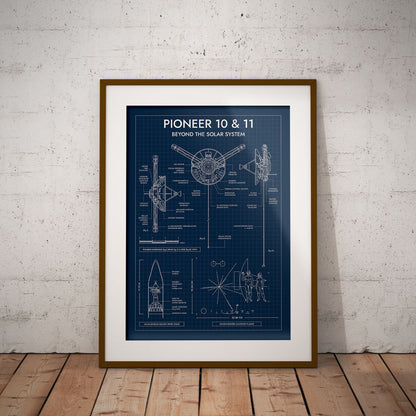 Pioneer. Outer Planet Exploration Probes Vertical Poster