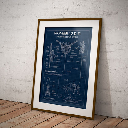 Pioneer. Outer Planet Exploration Probes Vertical Poster