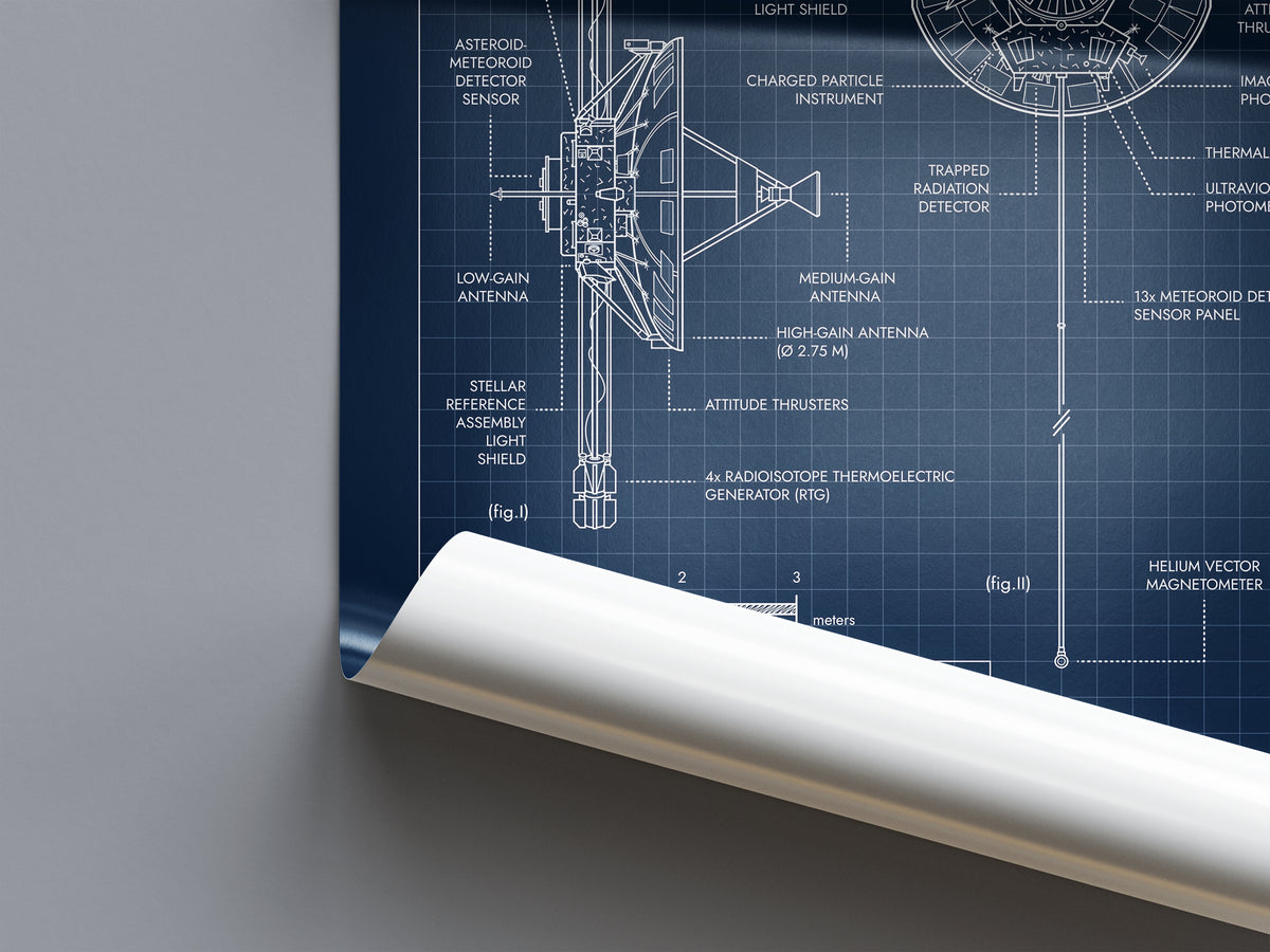 Pioneer. Outer Planet Exploration Probes Vertical Poster