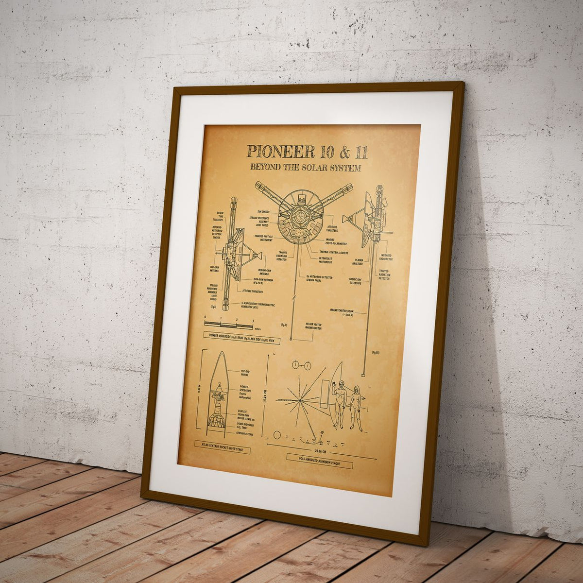 Pioneer. Outer Planet Exploration Probes Vertical Poster