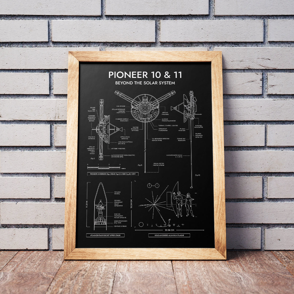 Pioneer. Outer Planet Exploration Probes Vertical Poster