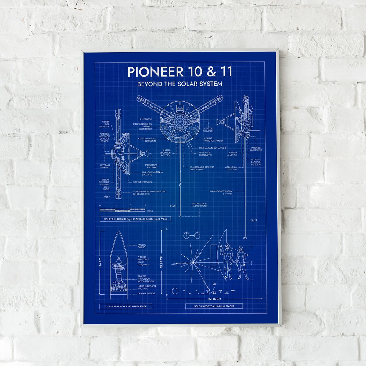 Pioneer. Outer Planet Exploration Probes Vertical Poster