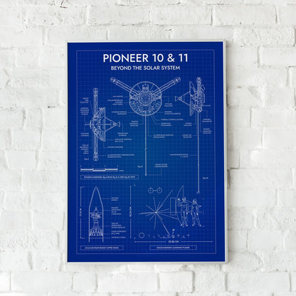 Pioneer. Outer Planet Exploration Probes Vertical Poster
