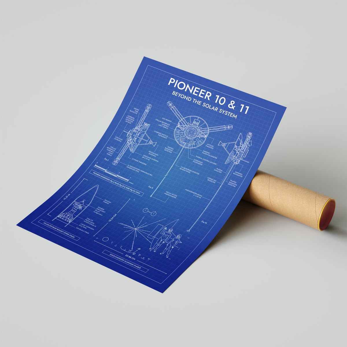 Pioneer. Outer Planet Exploration Probes Vertical Poster