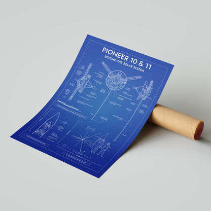 Pioneer. Outer Planet Exploration Probes Vertical Poster