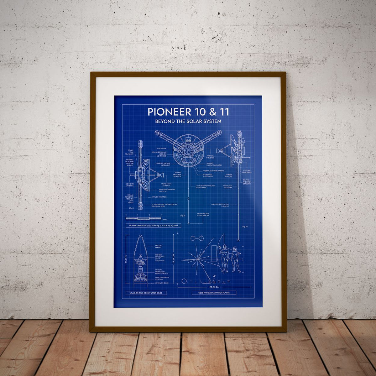 Pioneer. Outer Planet Exploration Probes Vertical Poster