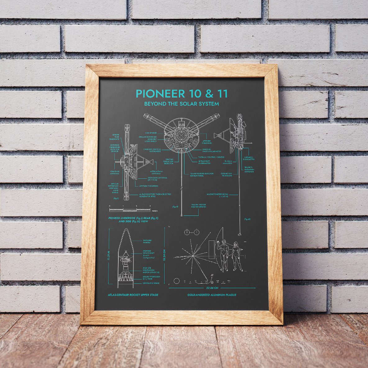 Pioneer. Outer Planet Exploration Probes Vertical Poster