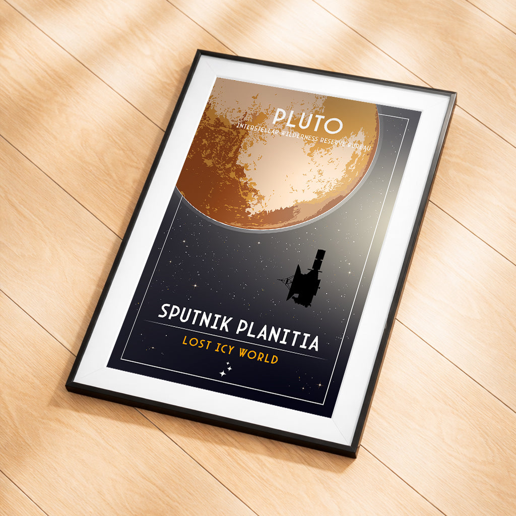 Pluto. Lost Icy World (Interstellar Wilderness Reserve Bureau Series) Poster